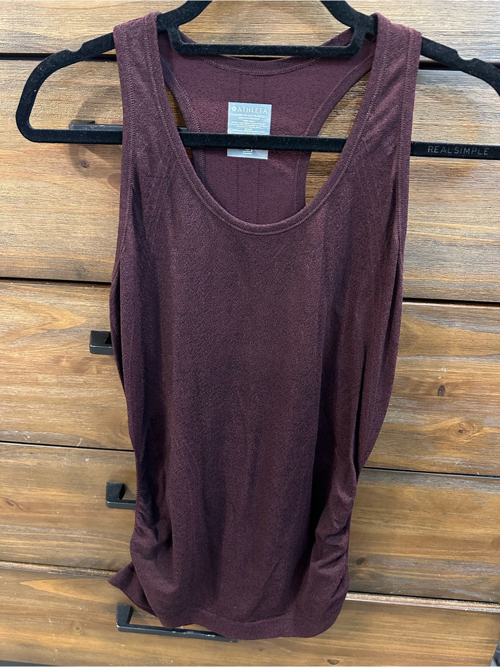 Athleta Deep Burgundy Scoop Neck Tank